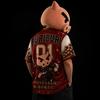 2Pcs Cartoon Samurai Baseball Jersey Set, V Neck All Over Print Mesh Short Sleeve Uniform, Unisex Streetwear Sports Tee