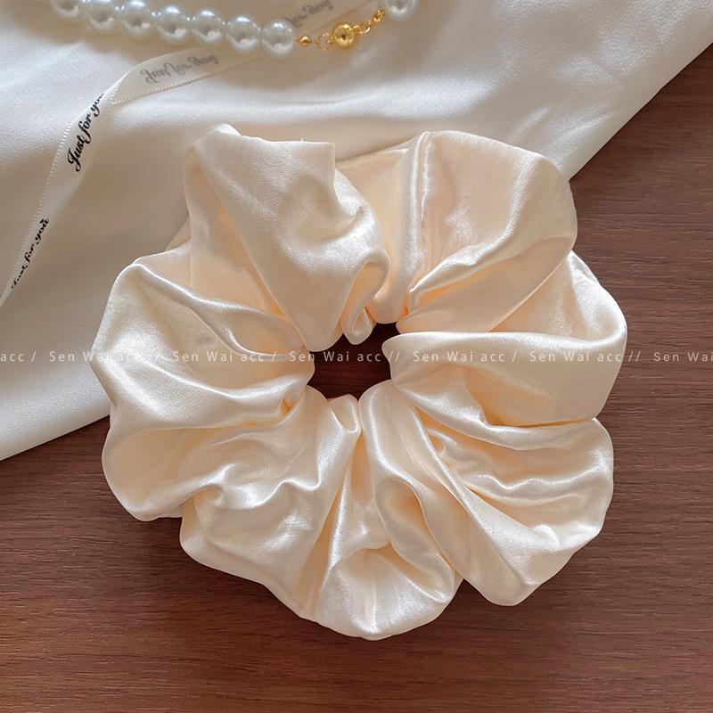 Satin large intestine hair band female lazy style high temperament headband new hair tie rubber band hair accessories