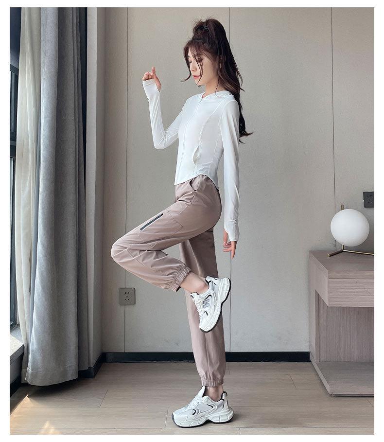 Women's Quick-Dry Sportswear Set: Summer 2024 Fitness Pants & Sun-Protection Running Gear