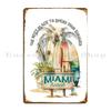 Summer Time At Miami Metal Sign Poster Home Customized Living Room Cinema Cinema Tin Sign Poster