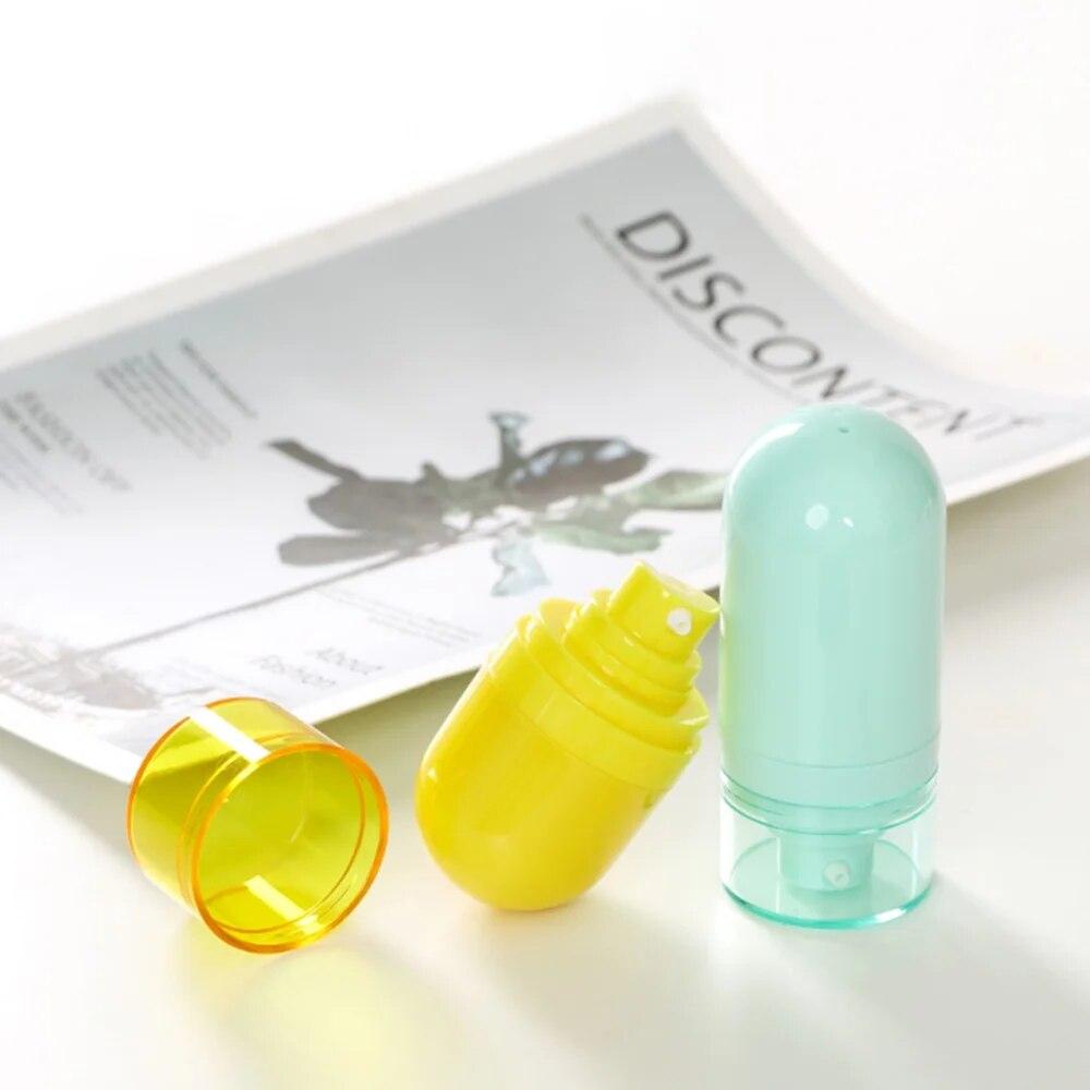 Obrácená lahvička na lotion s uzamykatelným uzávěrem a šroubovacím uzávěrem design lahvičky s dávkovačem lotion