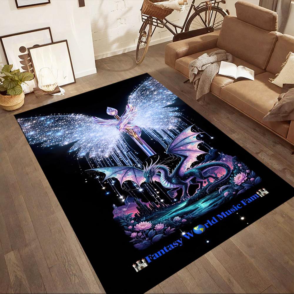 Gothic Style Floor Rug Office Rug Suitable for Playrooms Decorate Room Balcony Game Room Antislip Carpet Office Home Decor Gift for Festivals