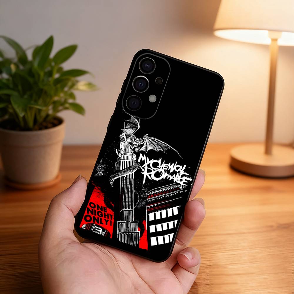 My C-Chemical R-Romance Black Cover Phone Case For Samsung S26,S25,S24,S21,S22,S23,S30,Ultra,S20,Plus,Fe,Lite,5G