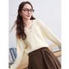 Betu Women's Winter V-Neck Asymmetric Hollow-Out Sweater