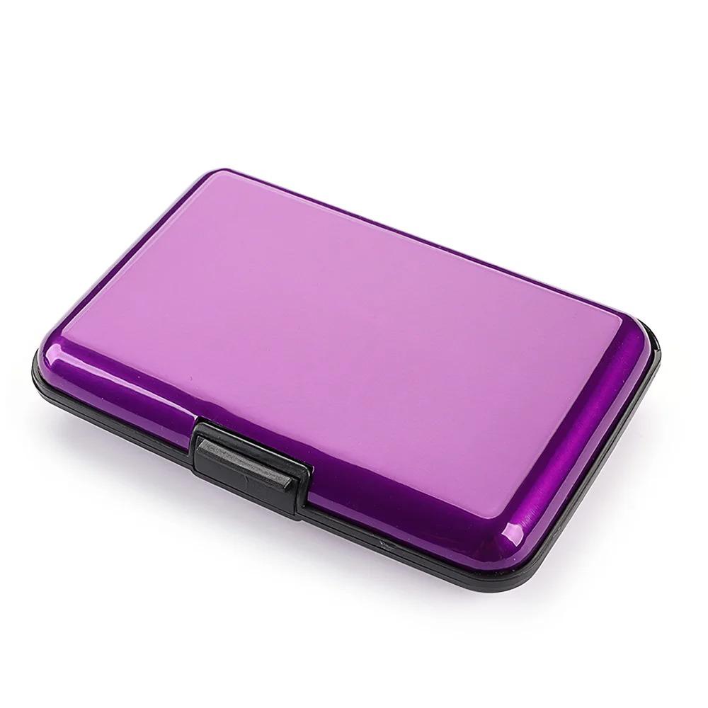 RFID Blocking Credit Card Holder Coin Purse Aluminum Metal Waterproof Anti-Theft Wallet Business for Men Women Card Case
