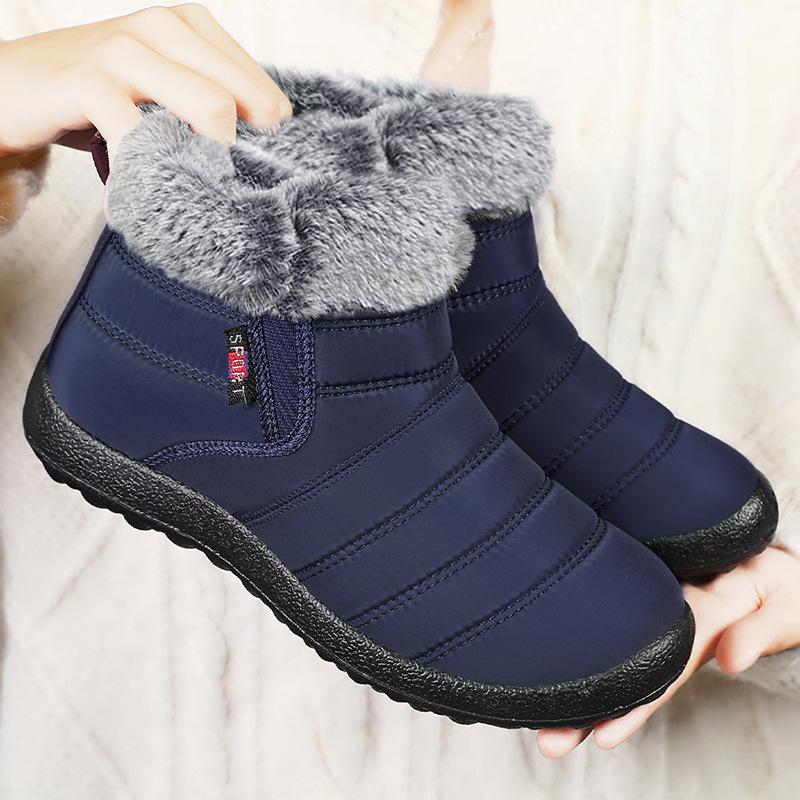Women's Winter Warm Snow Boots Anti-Slip Waterproof Ankle Booties With Faux Fur Lined for Female Comfortable Short Boots Outdoor Workout Walking Shoes