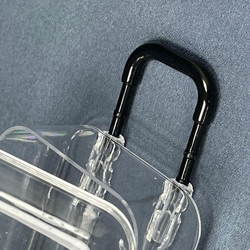 Creative Jewelry Storage Box Mini Cute Clear Luggage Suitcase Candy Box Wedding Gift Packaging Desk Organiser Decoration