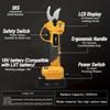 NEWONE18V wireless scissors with LXT battery compatible LCD display screen, maximum cutting diameter: 30mm, 2-speed switch adjustment