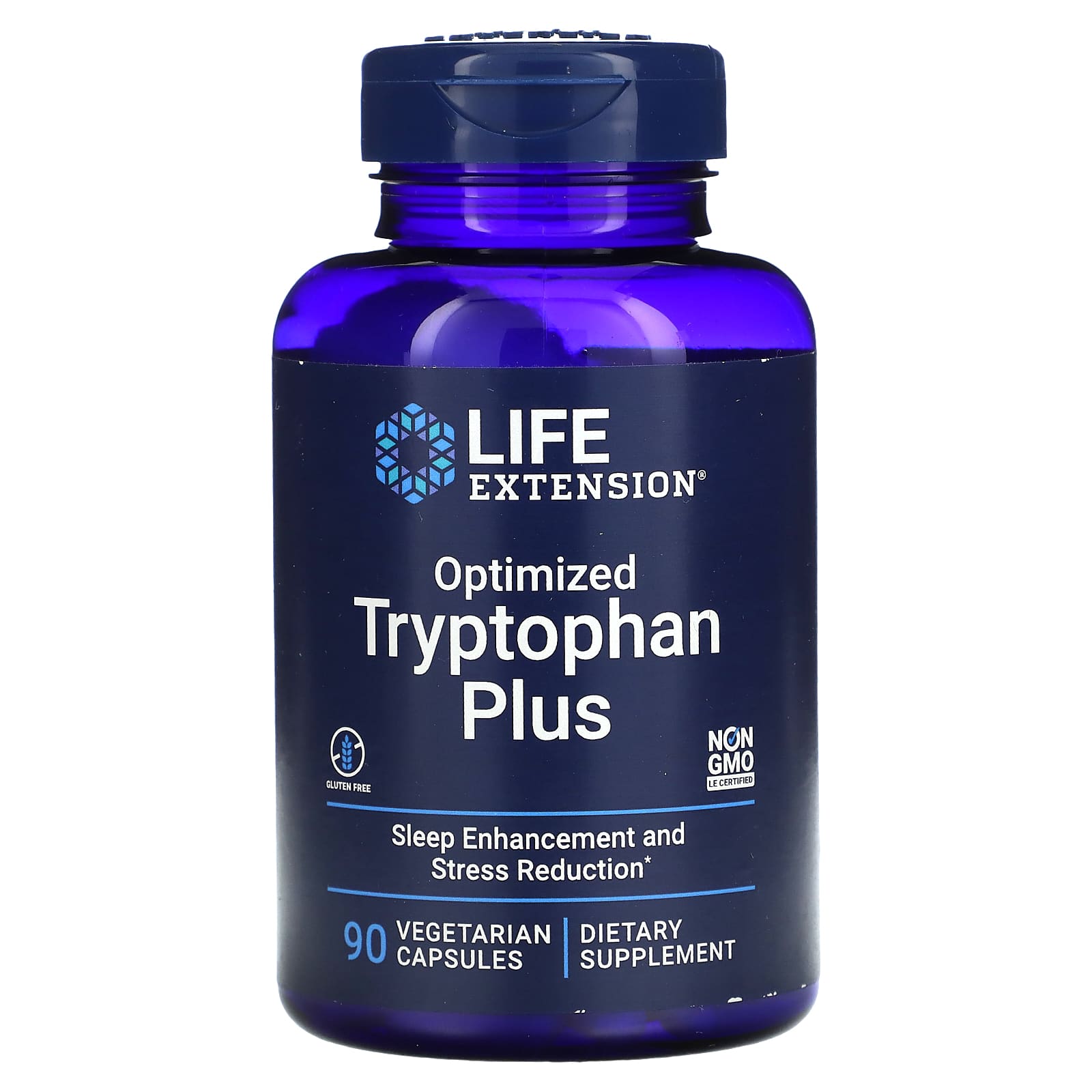 

Life Extension, оптимізований триптофан плюс, 90 овочевих капсул