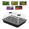 24/48 Holes Flower Plant Seed Grows Box with Humidity Dome Seed Propagation Container for Hydroponics Growing System