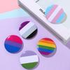 1/2 st Regnbåge Gay Pins Tennplåt Märke Knapphål Jeans Hatt Broscher Män Kvinnor Kragstift Smycken Accessoarer