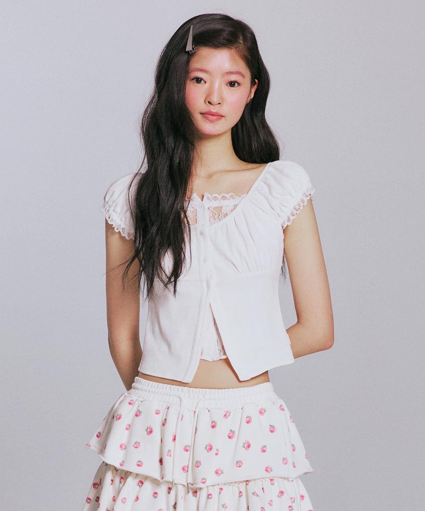 YOUHEE Layered Blouse_White