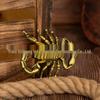 Gold Scorpion Buckle Zinc Alloy Unisex Belt - Retro European/American Fashion