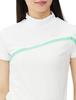 Golf Short Sleeve Mock Neck Shirt Quick 0 [New Balance] Women's (Sweat Absorbent, Drying, Stretch) / 012-4166509 030_White [S]
