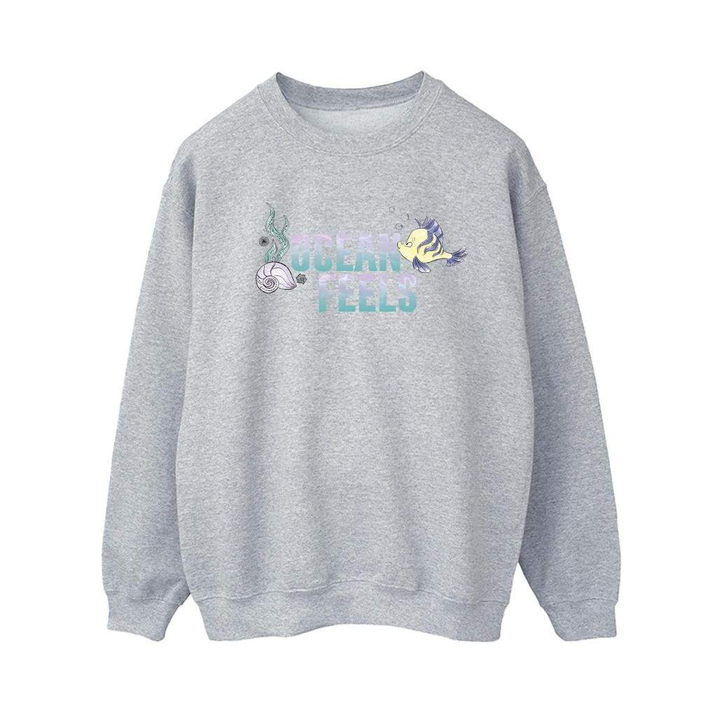 Disney Womens/Ladies The Little Mermaid Ocean Sweatshirt