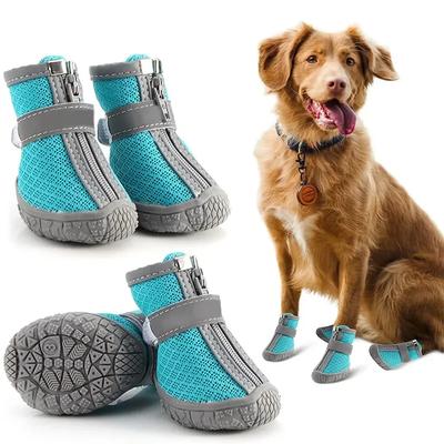 4 adet Yaz Köpek Ayakkabıları Kaymaz Evcil Hayvan Yavru Köpek Botları Küçük Köpekler İçin Nefes Alabilir Evcil Hayvan Kedi Chihuahua Ayakkabıları Çoraplar Küçük Köpekler Yorkshire İçin