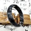 Chinese Natural Vintage Retro Beautiful Black Jade Gemstone Calcite Bracelet Bangle for Men Women 58/60/62mm