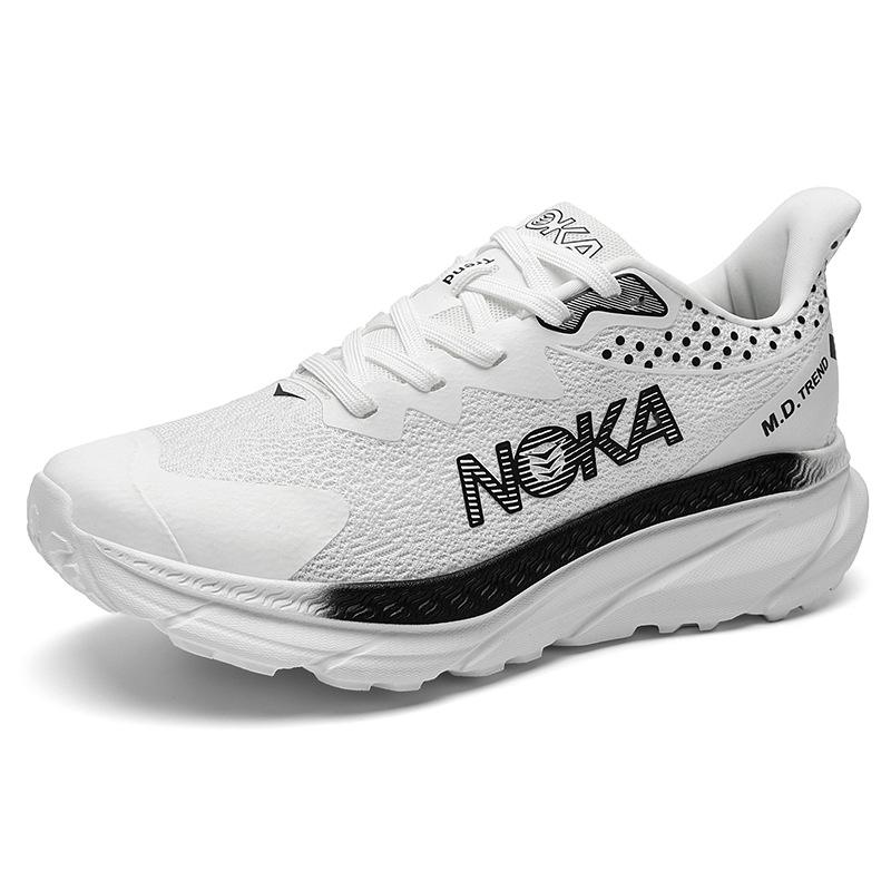 Spring and summer new outdoor running indoor sports shoes large size mesh breathable widened non-slip heightened black mesh shoes