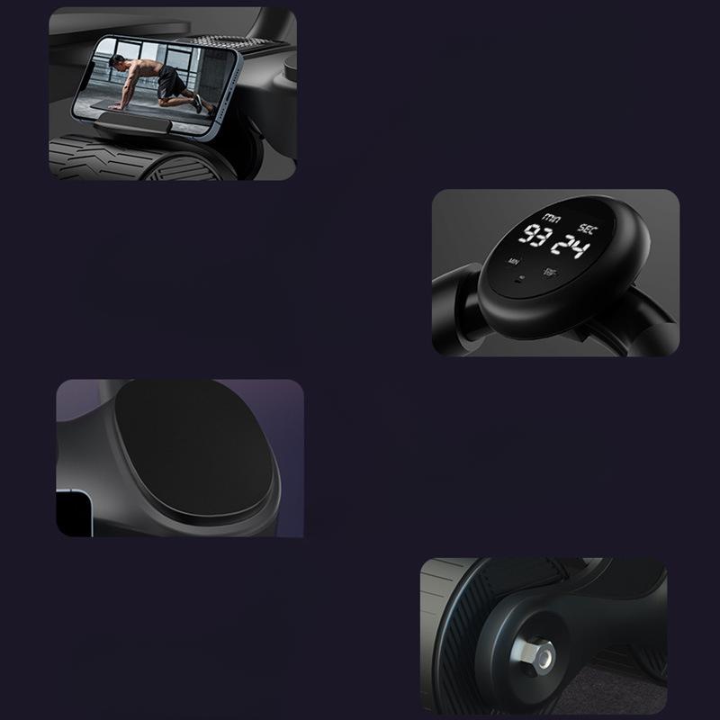 Abdominal Wheel Automatic Rebound Belly Wheel Abdominal Muscle Wheel Elbow Female Thin Belly Household Fitness Equipment Men's Equipment