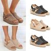 Stylish Women's Espadrille Sandals Featuring Thick Bottom And Fish Mouth Style