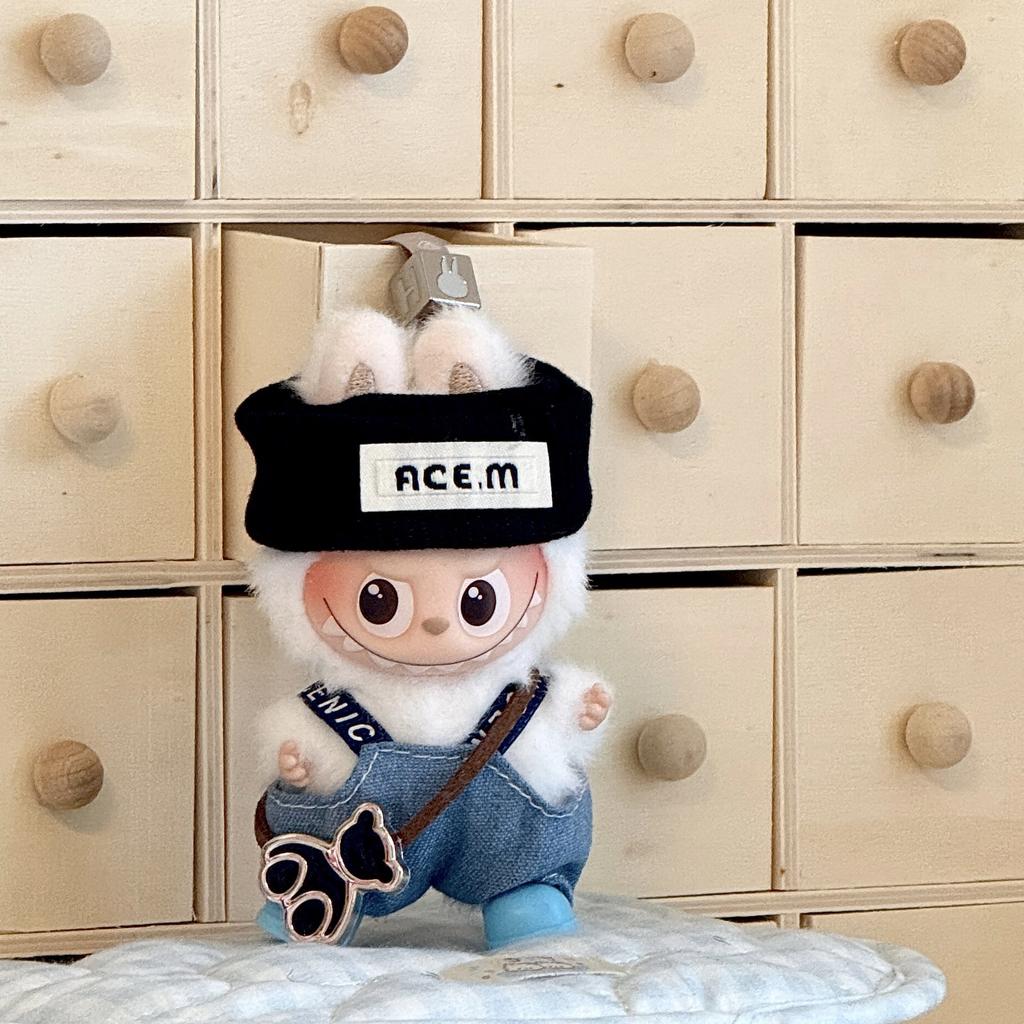 Puppenkleidung für 10,5 cm 4,0 Labubu Universelle Babykleidung Mini-Plüschpuppen-Kleidungszubehör für Weihnachts-Fans Geschenk