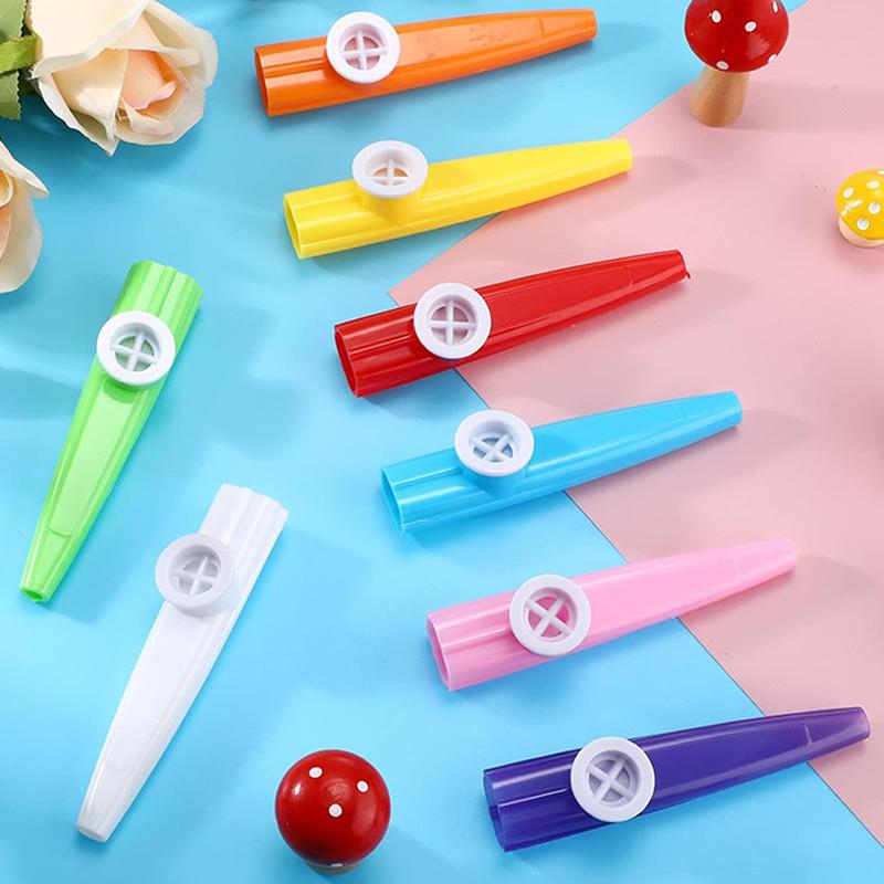 3/6/12pcs Plastic Kazoo Musical Instrument Suitable for Beginners Portable Gathering Entertainment Performance Props TMZ