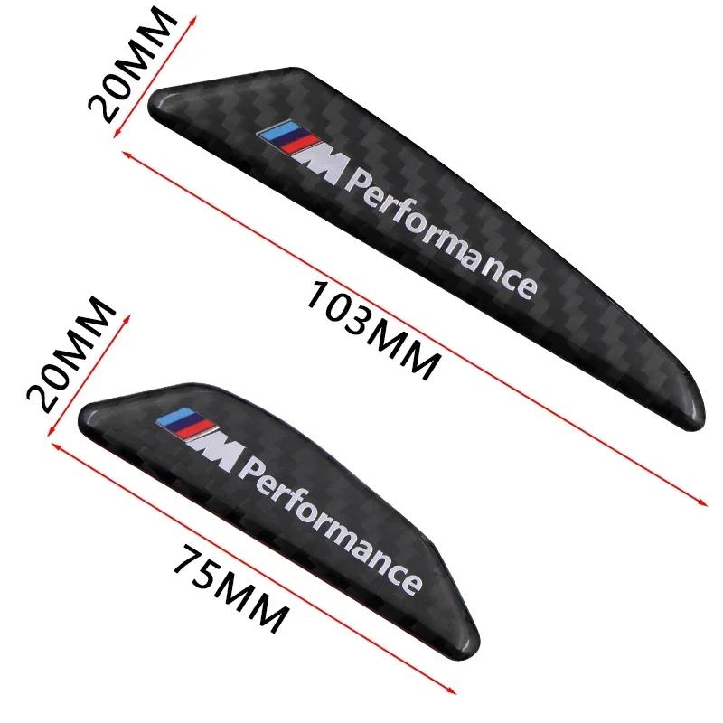 For BMW 4pcs/set Carbon Fiber M Performance Car Body Sticker Car Door Anti-collision Strip Sticker For BMW M3 M5 M6 X1 X3 X5 E34