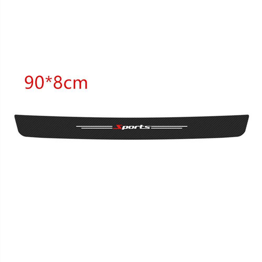 4Pcs Universal Car Door Step Sill Scuff Protector Cover Guard Carbon Fiber Color
