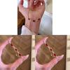New Chinese Style Red Heart Bracelet For Women With Gold Copper Hand Jewelry For Gift Ideas