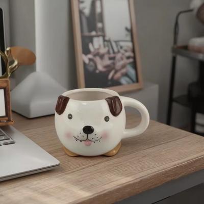 Ceramic Cute Version Cute Puppy Cup Creative Mug Personalized Office Breakfast Cup Customized Ceramic Couple Water Cup