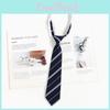 Kids Tie With Striped Badge Pattern For School Uniforms And Casual Wear