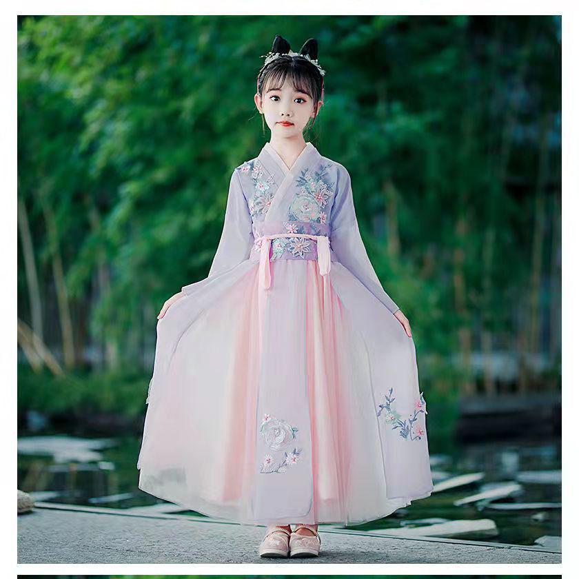 2025 Spring/Autumn Hanfu Ruqun: Super Fairy Ancient Style Tang Suit for Girls