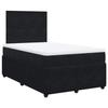 VidaXL Slatted Bed Base with Mattress Black 120x190 Cm Velvet 3294582