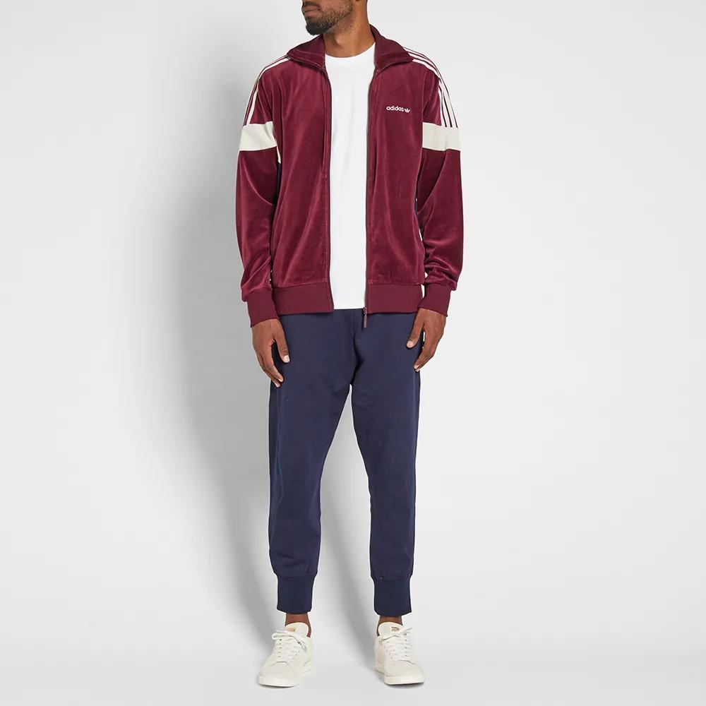 Adidas Originals Trefoil Letter Logo Print Three-Stripe Jacket Men Jackets Red BR2284