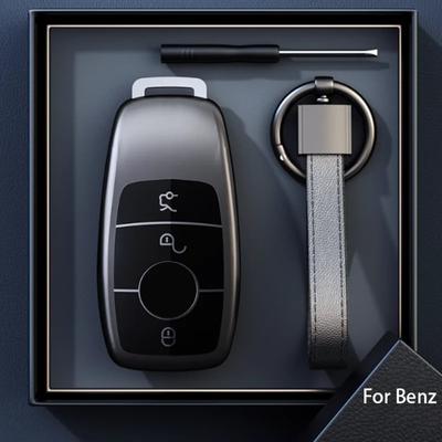 Titanově šedá pro Mercedes Benz třídy E C S GLC E200 E400 E63 W213 S550 S560 C260 Chytrý dálkový ovladač klíče od auta Kryt Příslušenství