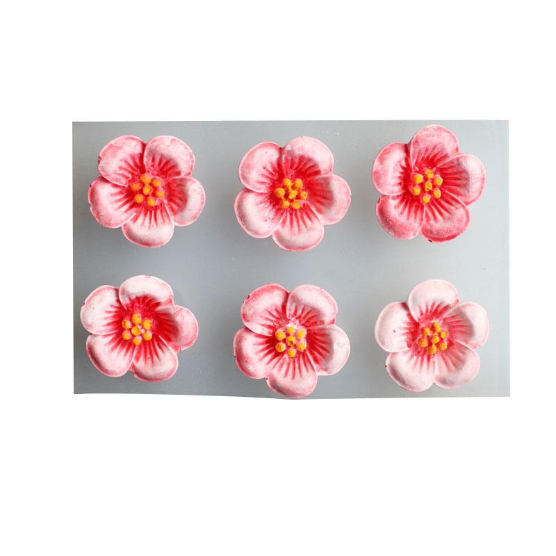 Sugarcraft Cherry Blossom Flower Silicone Mold Fondant Mold Cake Decorating Tools Chocolate Gumpaste Mold Kitchen Baking Tool