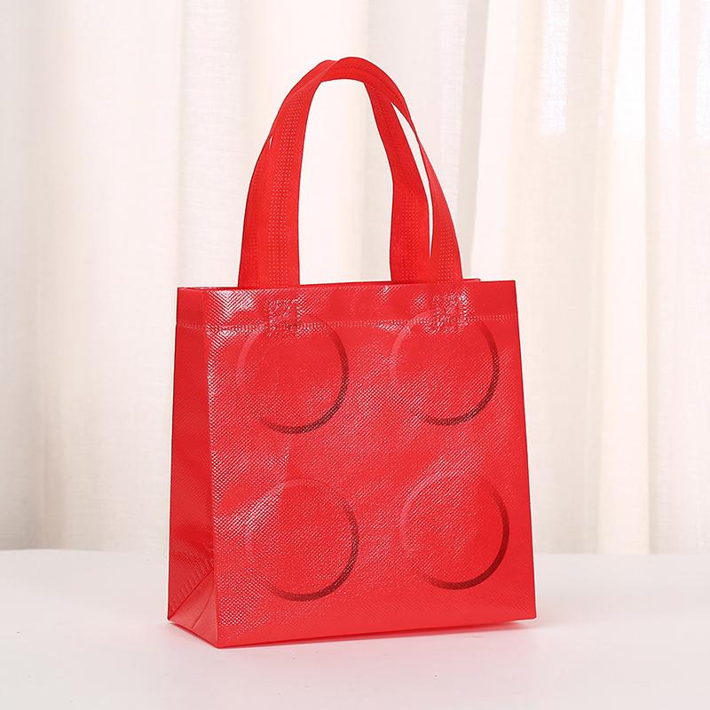 6/12 szt. Torby z bloków konstrukcyjnych z włókniny, torby na upominki na przyjęcia urodzinowe, z okazji ukończenia szkoły, na Wielkanoc, Dzień Ojca, Dzień Matki