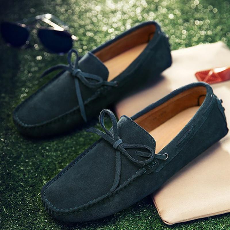 Fashion High Quality Men Loafers Suede Casual Shoes Summer Classic Soft Moccasins Male Driving Shoes Luxury Slip on Men Flats Size 38-49