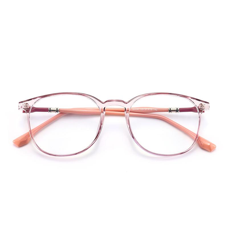 Unisex TR90 Frame Transparent Round Anti Blue Light Glasses Universal Fashion Eyewear for Women Men