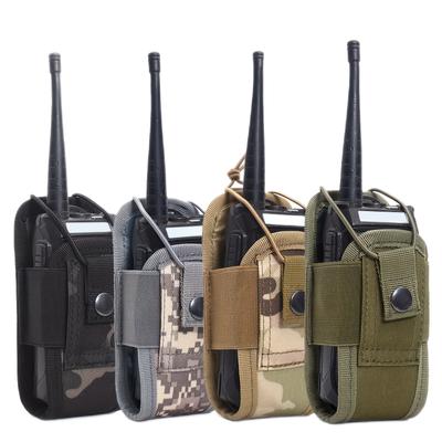 Military Tactical Molle Pouch Fanny Pack For Two-way Radios, Walkie Talkies Storage Waist Bag