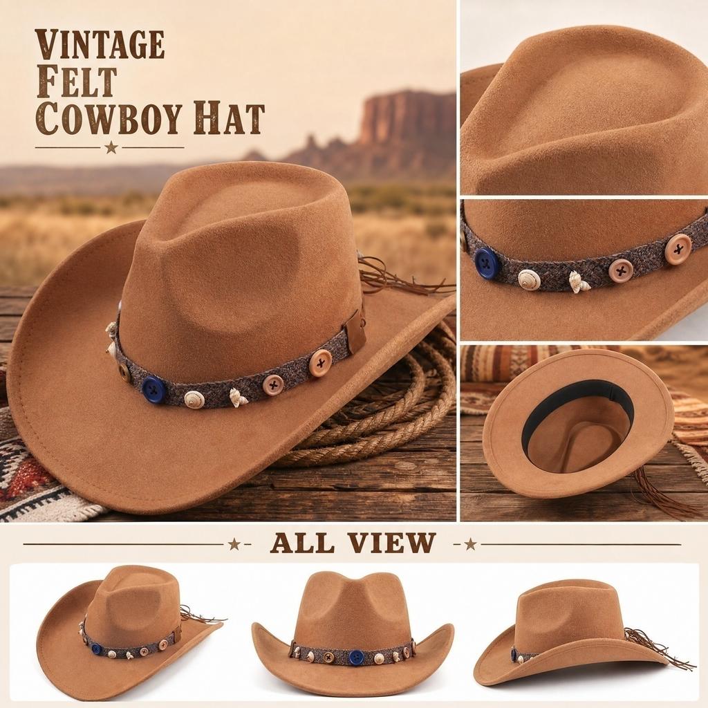 Women's Handcrafted Fedora Hat with Seashell Accents for Beach and Summer Wear