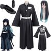 Kimetsu Slayer Demon No Yaiba Pilier de la Brume Tokito Muichiro Costume de Cosplay Tenue