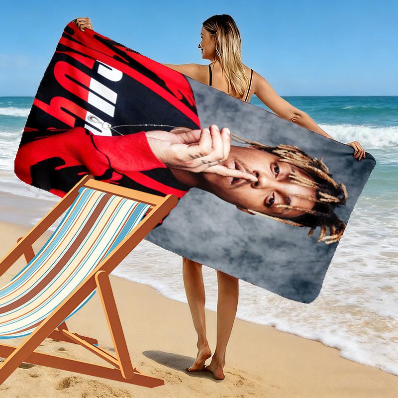 Juice Wrld Legacy: Music Passion beach towel soft Beach towel for vacation photos seaside Outdoor pool towel swim Outdoor picnic beach mat printing