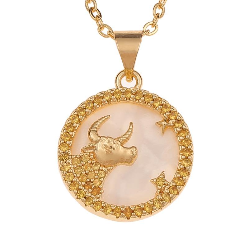 12 constellation fritillary jewelry pendant niche style creative twelve constellation necklace