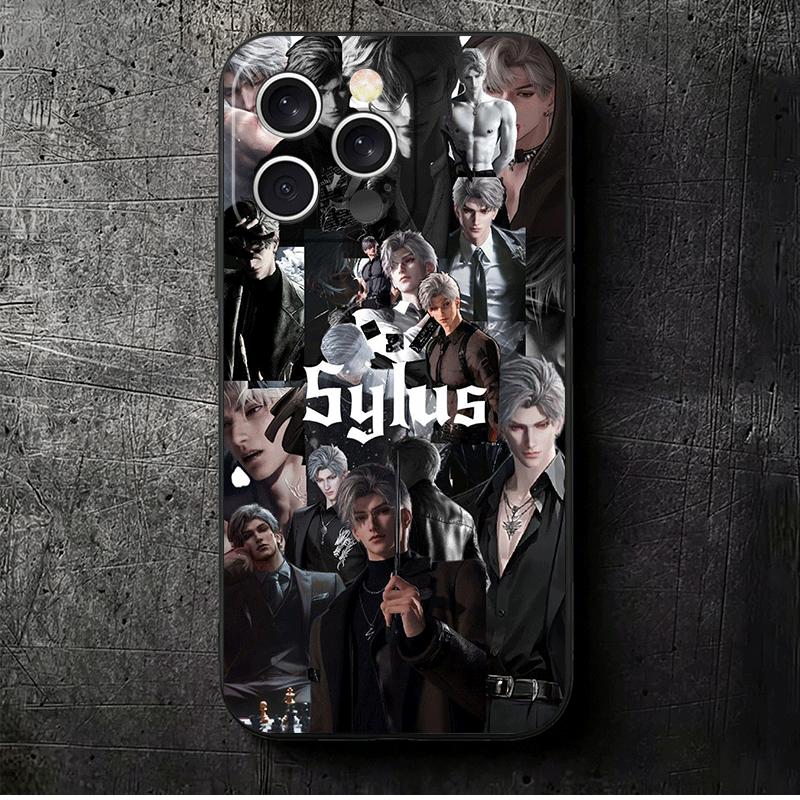 

Love And Deepspace Sylus Soft Phone Case for iPhone 16 16E 17 Air 15 Pro Max 14 Plus 13 Mini 11 12 7 Black Cover Back Shell iPhone 17 Air