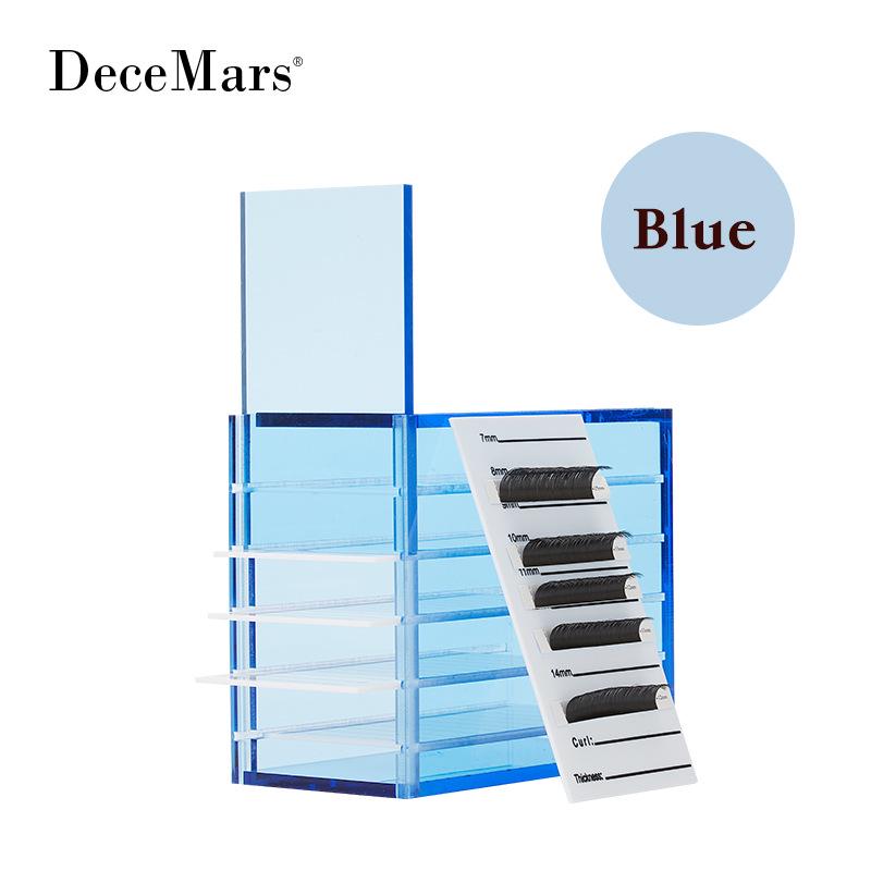 5-Layer Acrylic Eyelash Extension & Camellia Flower Desktop Storage Box