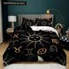 Bohemian Duvet Cover Set Golden Sun Twin Bedding Set Boho Style for Teens Adults Double Queen King Size Polyester Qulit Cover