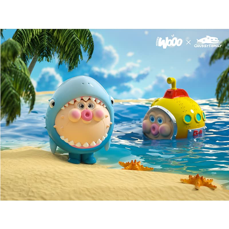 HIDDEN WOOO x CHUBBY FAMILY CHUBBYPOPO Ocean Series TRADITION PVC Trading Figure Box of 9 VER.