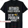 Retired Forklift Operator Forklifting Funny Driver T Shirt Vintage Graphic Slightly Stretched Soft Top For Everyday Wear