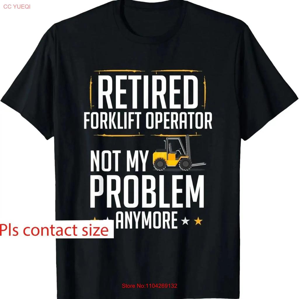 Retired Forklift Operator Forklifting Funny Driver T Shirt Vintage Graphic Slightly Stretched Soft Top For Everyday Wear